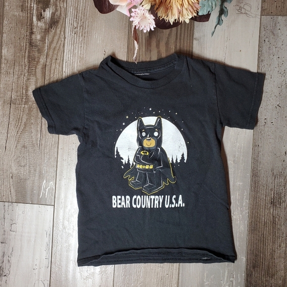 Bear Country U.S.A. Black Graphic Lego Batman T-Shirt Toddler Boy Size 3T - Picture 1 of 8